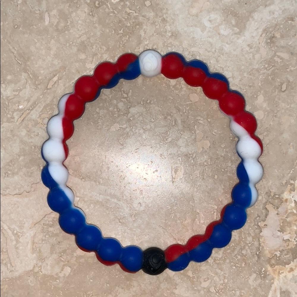 Red, White and Blue Lokai bracelet